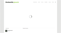 Desktop Screenshot of gracanickiglasnik.ba